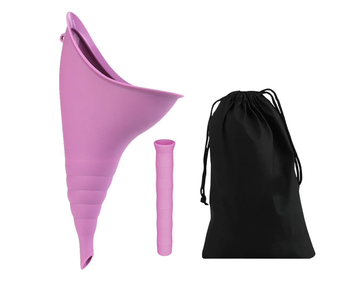 Portable Female Woman Ladies Urinal Urine Wee Funnel Camping Travel Loo - Purple