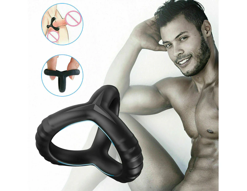 Men New Thread Elephant Cock Ring Soft Silicone Floating Point Delay Ejaculation