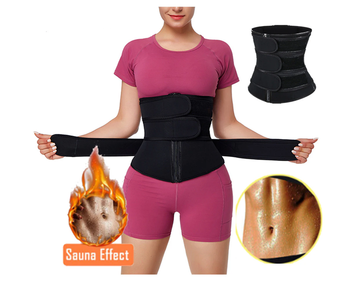 Adjustable Neoprene Sauna Waist Trainer Corset Sweat Belt For Women Weight Loss Workout Fitness