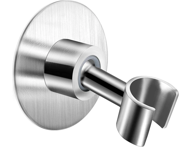 Stainless Steel Shower Head Bracket, 360° Adjustable Handheld Bathroom Shower Head Bracket With Adhesive, Silver