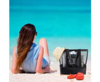 Summer Beach Bags Black Mesh Tote Handbag Women Men Big Large Beachbag