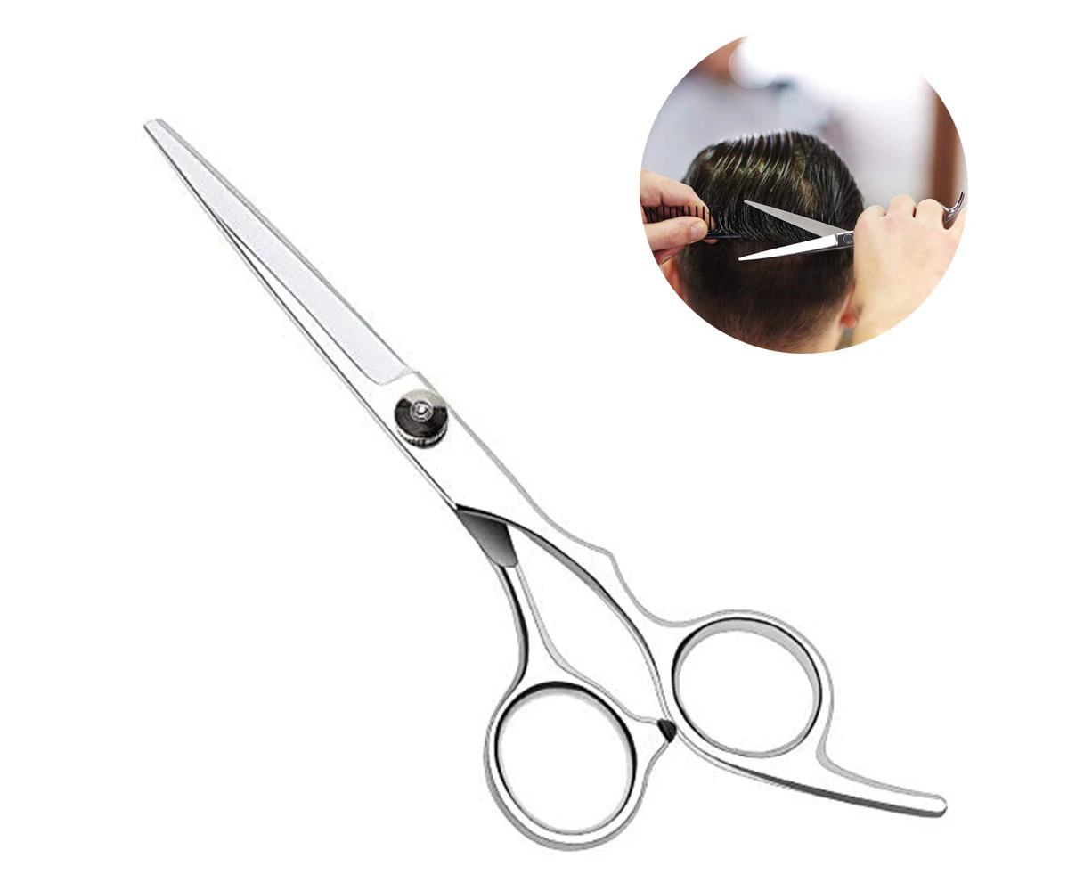 Professional Barber/Salon Razor Edge Hair Cutting Scissors/Shears, Stainless Steel Hair Scissor Best for hairdressing with very sharp blades,Silver