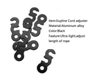 10Pcs Ultralight Aluminum Alloy Cord Adjuster Tent Turnbuckles Rope Adjuster Outdoor S-Shaped Tent Wind Rope Buckle