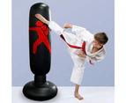 Inflatable punching bag 160 cm free-standing punching bag for children adult free-standing punching bags training equipment - Black