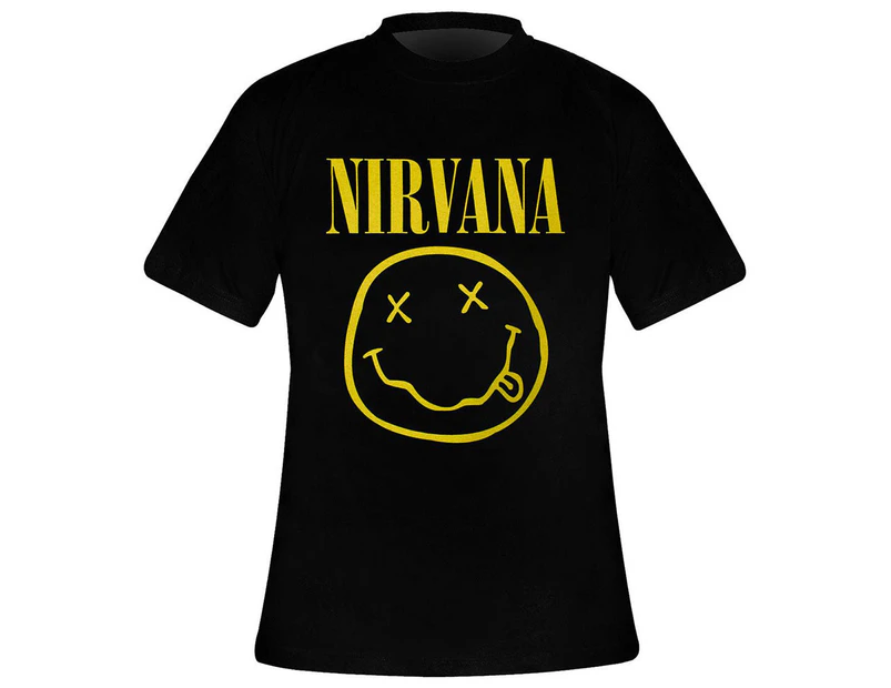 NIRVANA Smiley T-shirt - Black