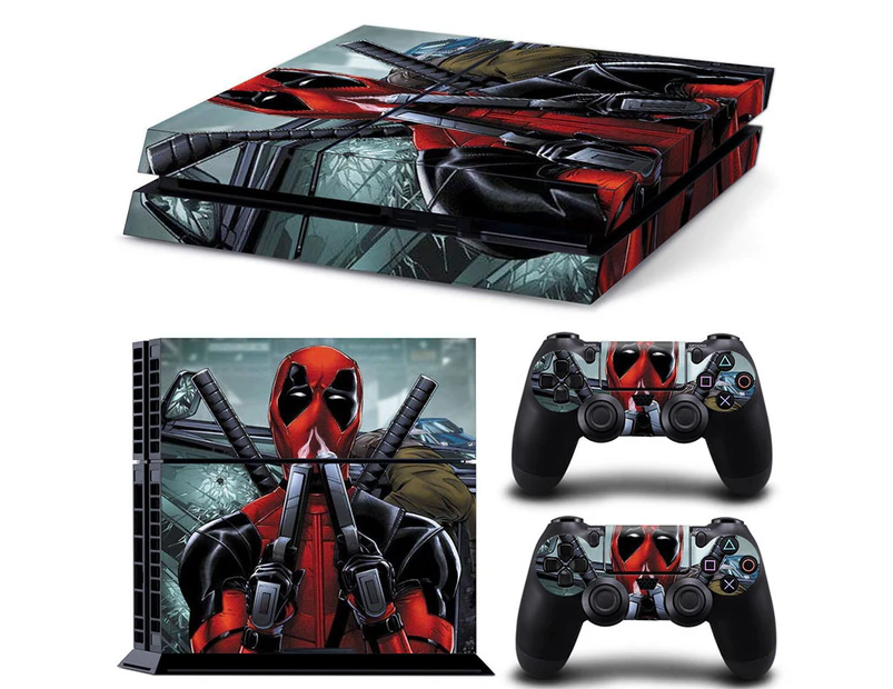 PS4 Skin Vinyl Decal Cover for Sony Playstation Game Console + PS4 Controllers Sticker - TN-PS4-9331