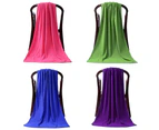 80 x 180cm Large Absorbent Microfiber Drying Beach Swim Sport Bath Towel Sheet-Purple-671556 Microfiber