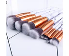 Professional 10pcs Marble Makeup Brushes Set Soft Foundation  Make Up Tools |Eye Shadow Applicator
