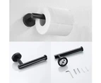 Toilet Paper Holder and Towel Ring Hand Towel Holder Bathroom Hardware Set 2 Pieces Toilet Paper Roll Holder Hand Towel Ring Sturdy Wall Mount Stainless St