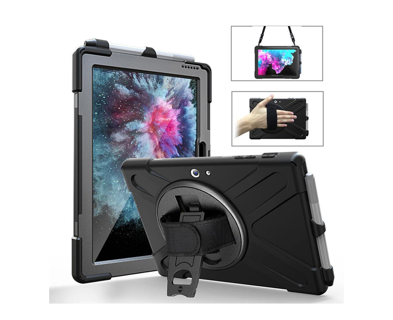 Case for Microsoft Surface Go 3 10.5 inch 2021 / Surface Go 2 10.5 inch 2020 / Surface Go 10 inch 2018 with with Pen Holder, Shoulder Strap