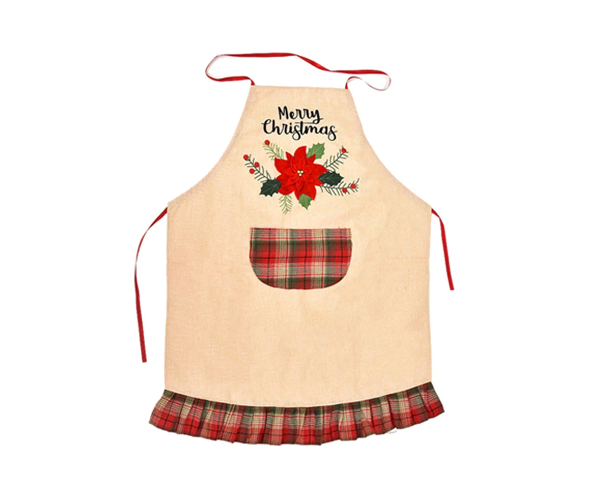 Christmas Tree Car Flower Linen Home Kitchen Cooking Baking Apron Party Supplies