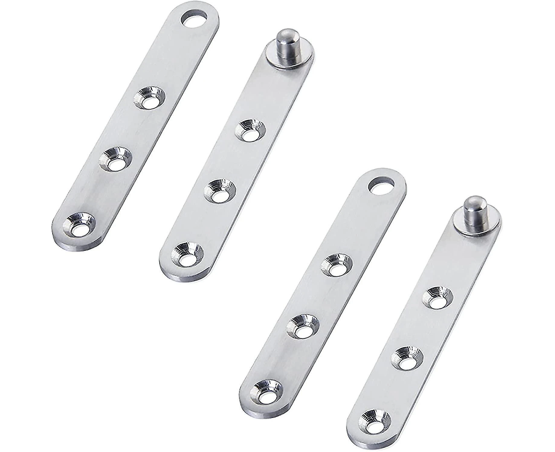 2 Pack Stainless Steel Pivot Door Hinge 360 Swivel Swing Down Hinge For Cabinet Door Shoe Cabinet