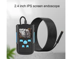 1080p Endoscope Strong Compatibility 3.9/5.5/8mm Lens Waterproof 2.4 inch Inspection Camera for Car - Black