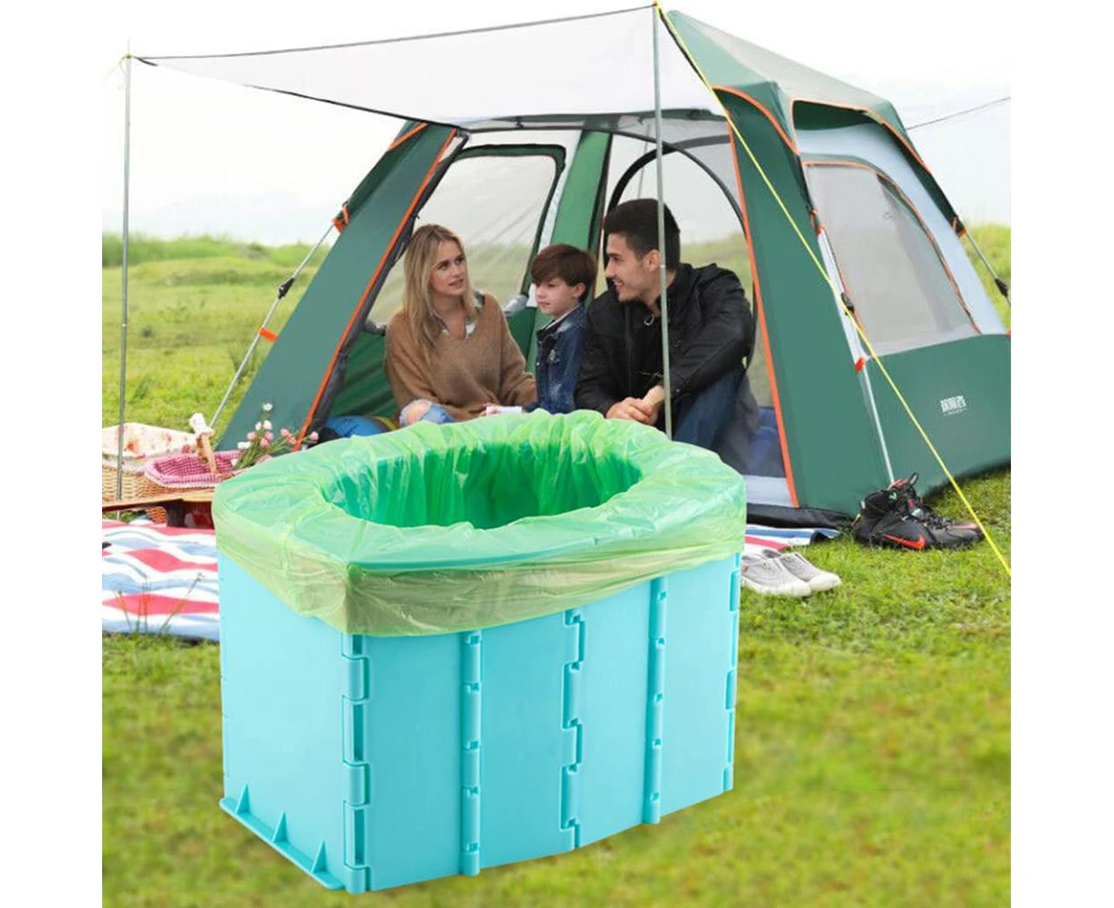 Car Toilet, Children,Car Camping Toilet, Mobile Folding Toilet, Folding Mobile Portable Urine Bag, Easy To Clean