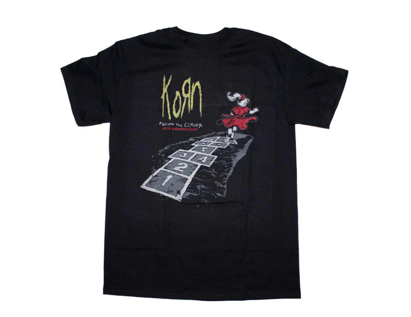 KoRn T Shirt Korn Follow The Leader 20th Anniversary T-Shirt - Black