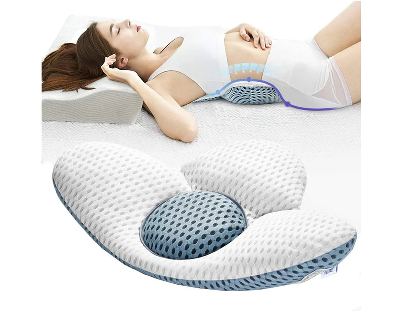 Lumbar Pillow Orthopedic Lumbar Spine Sleep Support Lumbar Support Bed Pillow for Sciatica Pregnancy Hip or Leg Pain