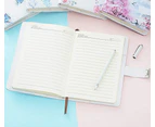 Diary with Lock for Girls Kids PU Leather Journal Personal Organizer Writing Notebook Size A5