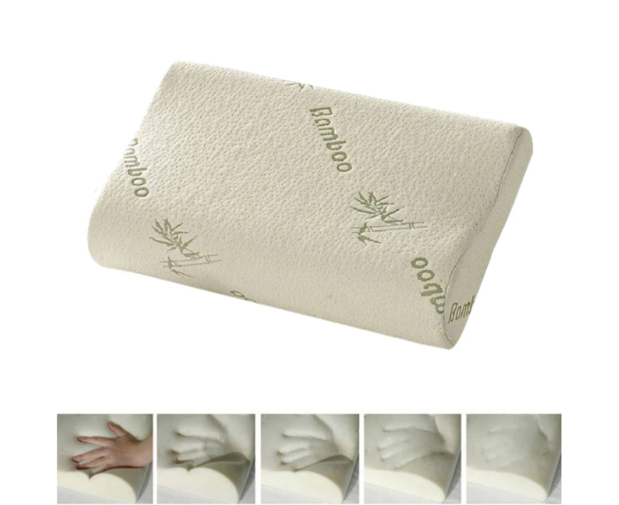 Sleeping Bamboo Pillow Memory Foam Pillow Oreiller Pillow Healthy Breathable Pillow Orthopedic Neck Fatigue Relief