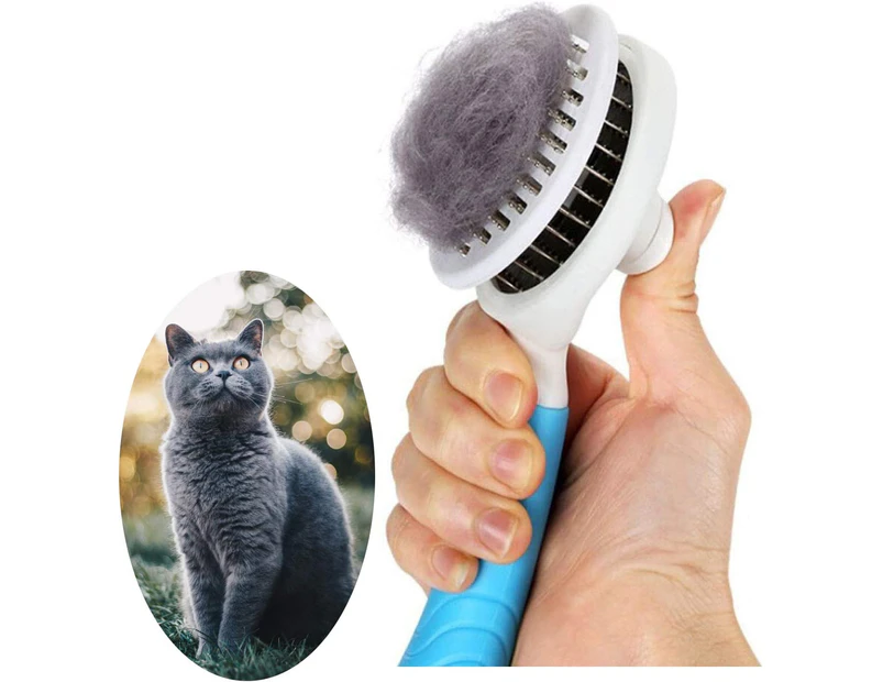 Cat Brush Self-Cleaning Plucking Brush Removes Undercoat Dog Brush