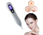 Electric Derma Pen, Mole Removal Pen Mole Removal With 9 Strength Levels, Mole Removal Led, Skin Tag Warts Remover For Body Face，White