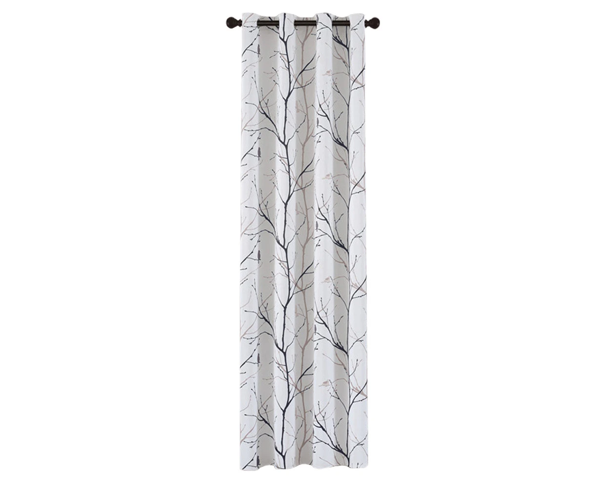 Living Room Blackout Curtain, Printed Curtain Bedroom Insulation Energy-Saving Flower Curtain,Style1