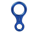 Figure 8 Descender 35Kn Heavy Duty Colo Red Climbing Gear Downhill Equipment For Climbing Ziplining Rescue Blue