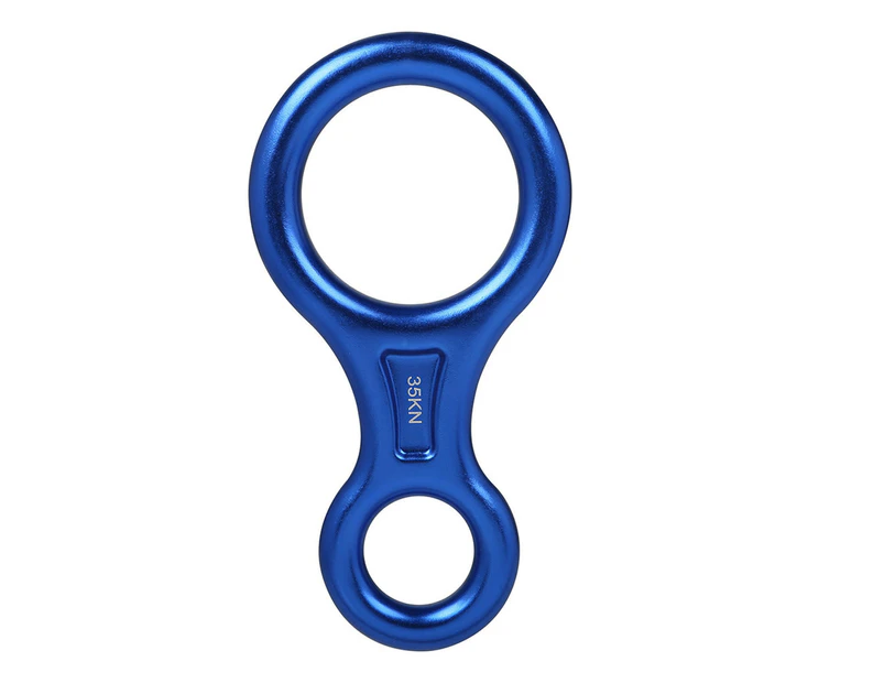 Figure 8 Descender 35Kn Heavy Duty Colo Red Climbing Gear Downhill Equipment For Climbing Ziplining Rescue Blue