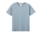 Men'S Short-Sleeve Crewneck 100% Organic Cotton T-Shirt,Blue, L