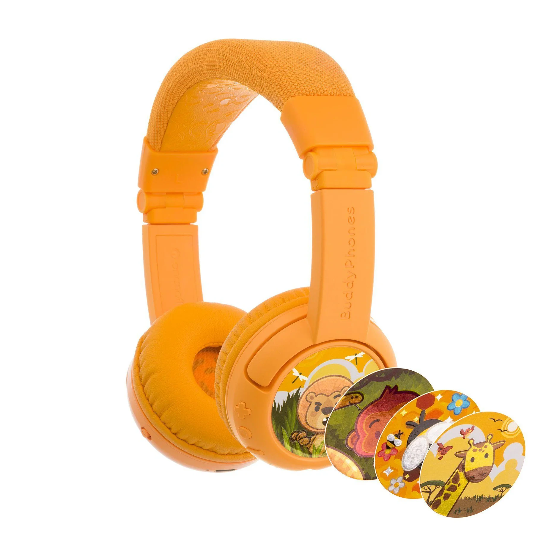 Buddyphones Play Plus Wireless Headphones Sun Yellow