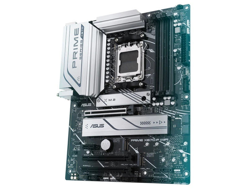 ASUS PRIME X670-P WIFI-CSM (AM5) ATX Motherboard 4x DDR5 128GB, 1x PCIe 4.0 x16 slot,3 x M.2 slots, 6 x SATA,Wi-Fi 6E 1 x HDMI.1 x DP