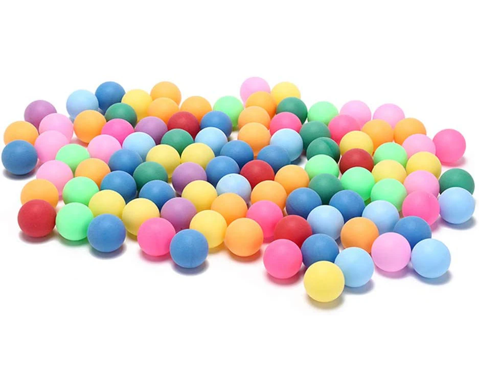 50Pcs/Pack Colorful Ping Pong Balls 40Mm 2.4G Entertainment Table Tennis Balls Mixed Colors For Game And Advertising