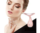 -Face Massager Anti Wrinkles, 45℃ ±5℃ Heat High Frequency Vibration Anti Aging Facial Device for Skin Tightening & Lifting, USB Rechargeable-Pink