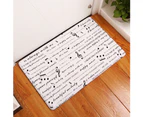 Music Note Piano Print Non-slip Door Mat Pad Kitchen Bathroom Carpet Rug Decor - 3