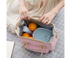 Toscano Fashion Portable Picnic Bento Bag Waterproof Oxford Cloth Lunch Bag-Orange