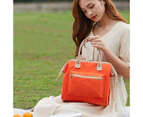 Toscano Fashion Portable Picnic Bento Bag Waterproof Oxford Cloth Lunch Bag-Orange