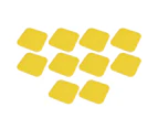 10Pcs Soccer Spot Marker Pp 23Cm Square Flat Soccer Floor Dots For Outdoor Speed Training  Yellow