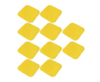 10Pcs Soccer Spot Marker Pp 23Cm Square Flat Soccer Floor Dots For Outdoor Speed Training  Yellow