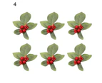 6Pcs/Set Beautiful Napkin Ring Eco-friendly Plastic Elegant Plants Decor Napkin Holder for Home - 4