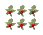 6Pcs/Set Beautiful Napkin Ring Eco-friendly Plastic Elegant Plants Decor Napkin Holder for Home - 4