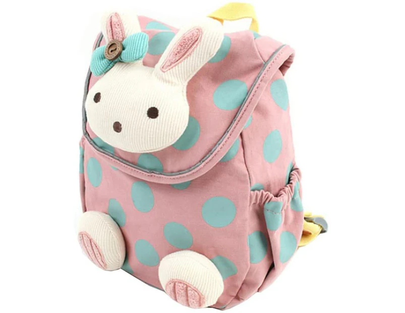 Nursery Backpack for 1-3 Years Old Children in Nursery and Children's Rucksack for Nursery, Pink, Cute Rabbit