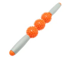 Muscle Roller Massage Legs,Back,Arms,Shoulders,Thigh Body Massager Massage Stick Spiky Trigger Point Relief Muscle Pain Stress - Orange