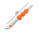 Muscle Roller Massage Legs,Back,Arms,Shoulders,Thigh Body Massager Massage Stick Spiky Trigger Point Relief Muscle Pain Stress - Orange