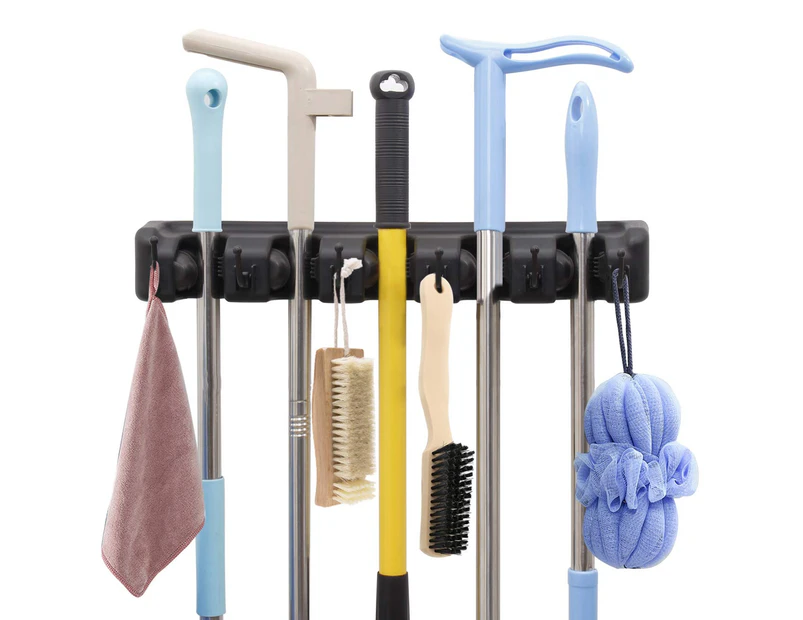 Mop And Broom Holder, Wall Mounted Garden Tool Storage Tool Rack Storage & Organization Mop Holder For Your Home