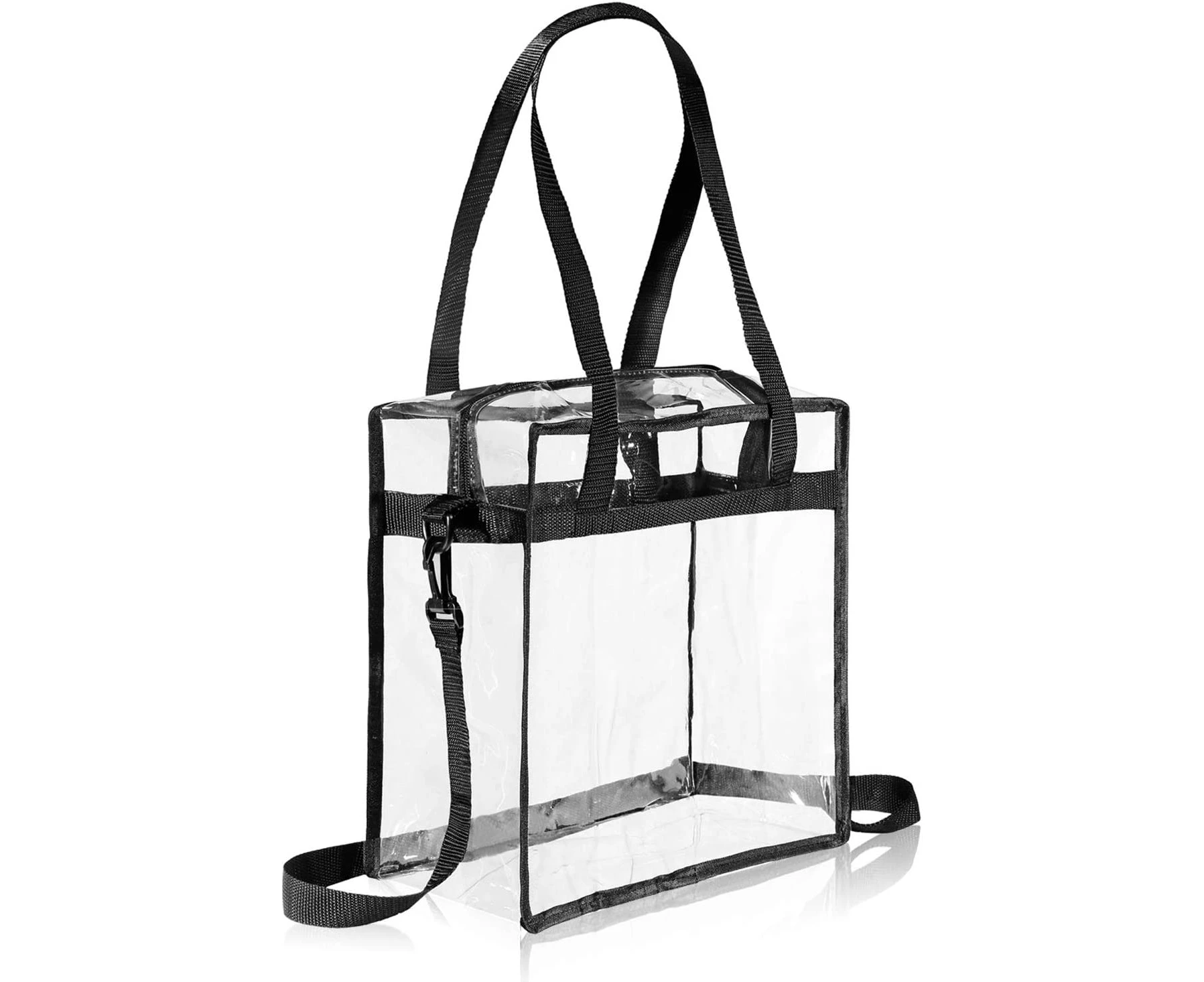 Transparent Tote Bag See Through Shoulder Bag Travel Handbag Clear Tote Bag Travel Bags PVC Toiletry Bag - Clear Women's