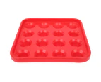 Black Plastic Billiard Ball Tray 16 Holes Storage Holder Box Billiards Accessories  Red