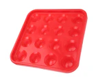 Black Plastic Billiard Ball Tray 16 Holes Storage Holder Box Billiards Accessories  Red