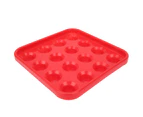 Black Plastic Billiard Ball Tray 16 Holes Storage Holder Box Billiards Accessories  Red