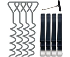 Trampoline Ground Anchor Ground Anchor Set Spiral Ground Anchor With Adjustable Shoulder Strap Deluxe Ground Anchor Set 4 Ground Anchors