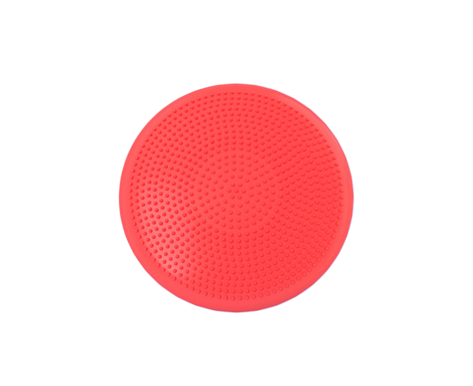 Balance Disc Inflatable Explosion-proof Non-slip Leakproof Strong Load-bearing Soothe Muscles Thicken Sports Gym Fitness Yoga Wobble-Red