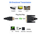 DOONJIEY High Clarity 1080P HDMI-compatible Male to DVI-D Male Bi-directional Adapter Cable for HDTV